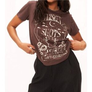 Project Social T Brown Graphic Tee - Womens Size MEDIUM